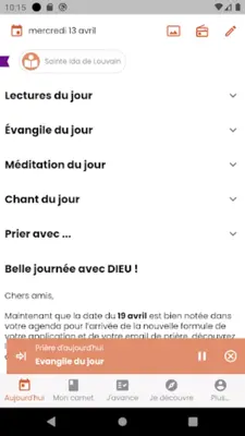 Prier Aujourd’hui android App screenshot 7